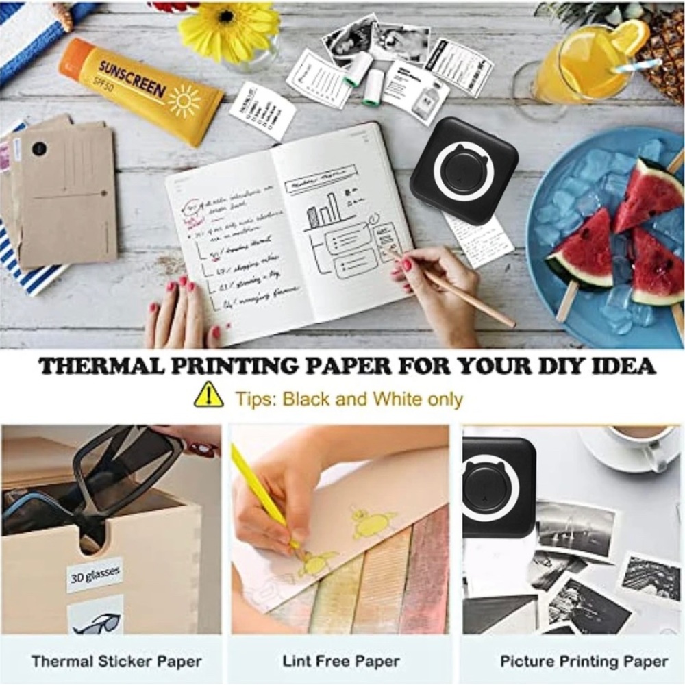 Mini Portable Inkless Notes Printer - Picture 3 of 6